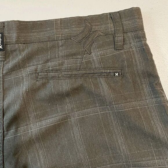 HURLEY Mens Chino Shorts Size 36 (Tag Says 34) Gray Striped - Picture 5 of 11